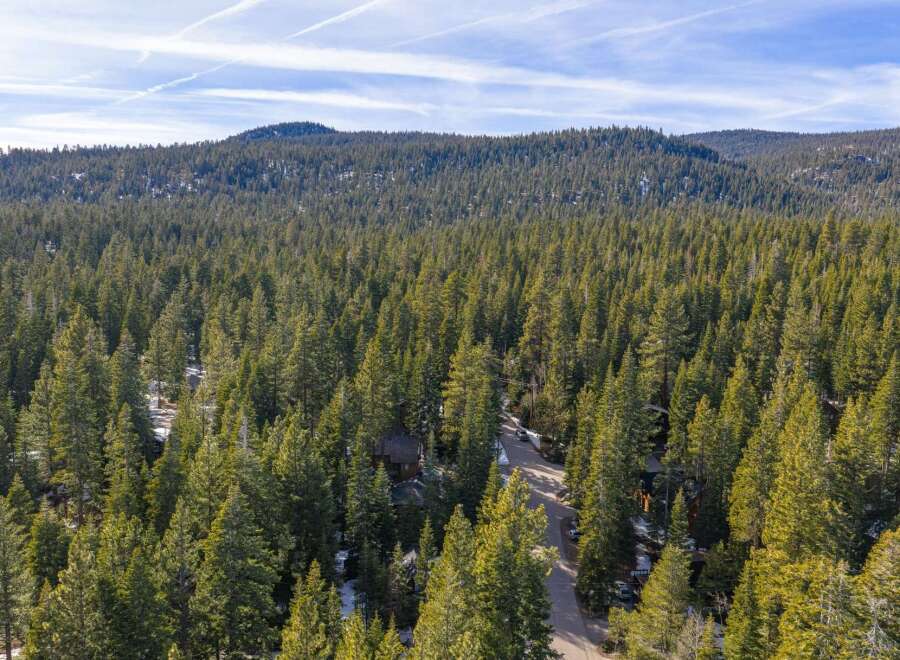 Nestled amidst a lush forest, this property offers unparalleled privacy and tranquility.
