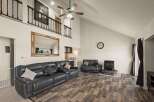 Step into luxury with this stunning living room! Featuring a spacious layout, this home offers ample space for relaxation and entertainment.