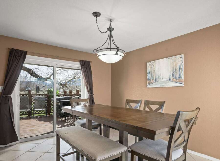 Step into this inviting dining room, perfect for hosting gatherings.