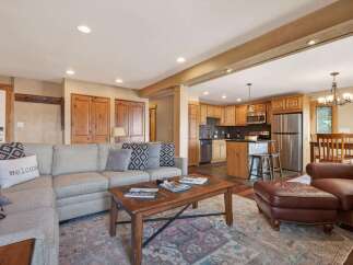 This stunning property boasts a spacious living area, perfect for relaxation and entertaining.