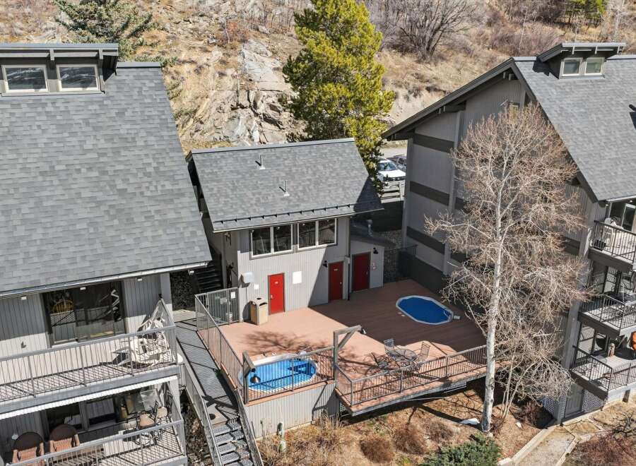 Discover a luxurious retreat with this stunning property, featuring a private hot tub and a refreshing pool.