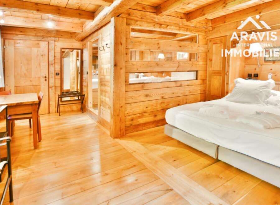Experience the warmth of this stunning wooden chalet, perfect for a cozy retreat.