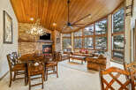 Step into luxury with this stunning property featuring a cozy fireplace, perfect for chilly evenings.