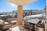 Enjoy breathtaking mountain views from this luxurious outdoor patio.