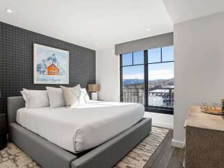 Experience luxury living in this stunning bedroom.