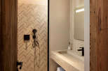 Step into luxury with this stunning bathroom design.