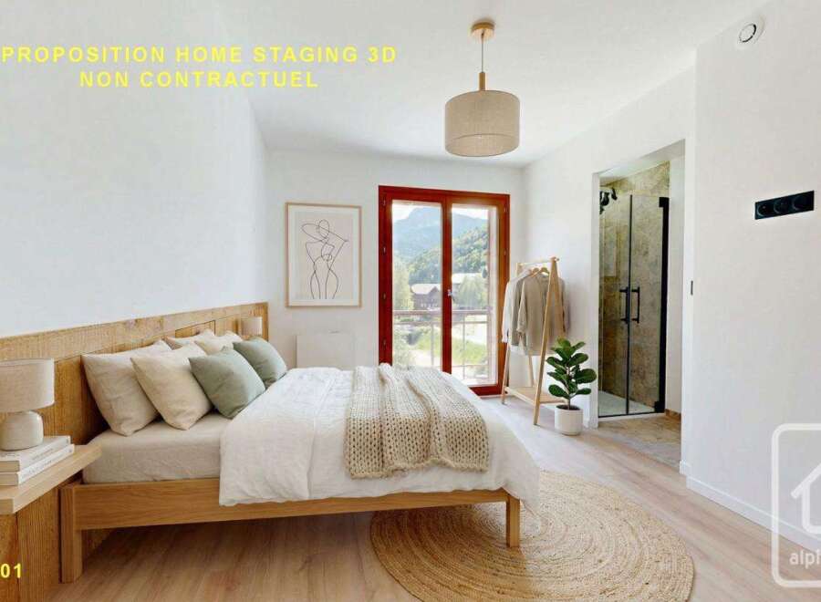 Discover the charm of this beautifully staged bedroom, perfect for a relaxing retreat.