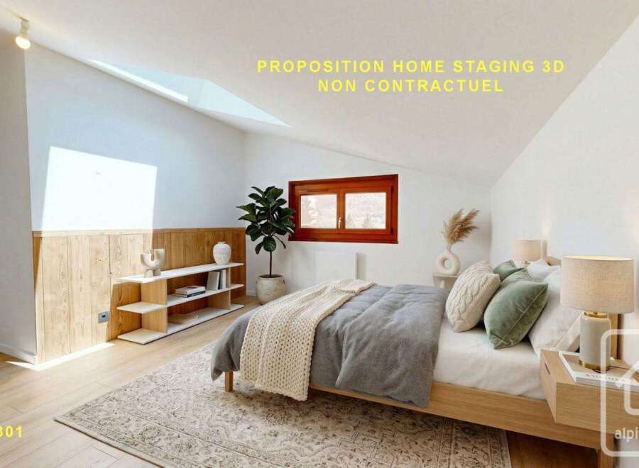 Discover the charm of this stunning property, featuring a beautifully designed bedroom with a cozy ambiance.
