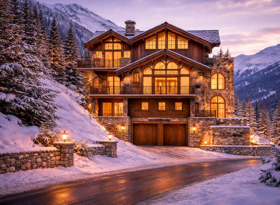 Experience the epitome of luxury living in this stunning mountain chalet.
