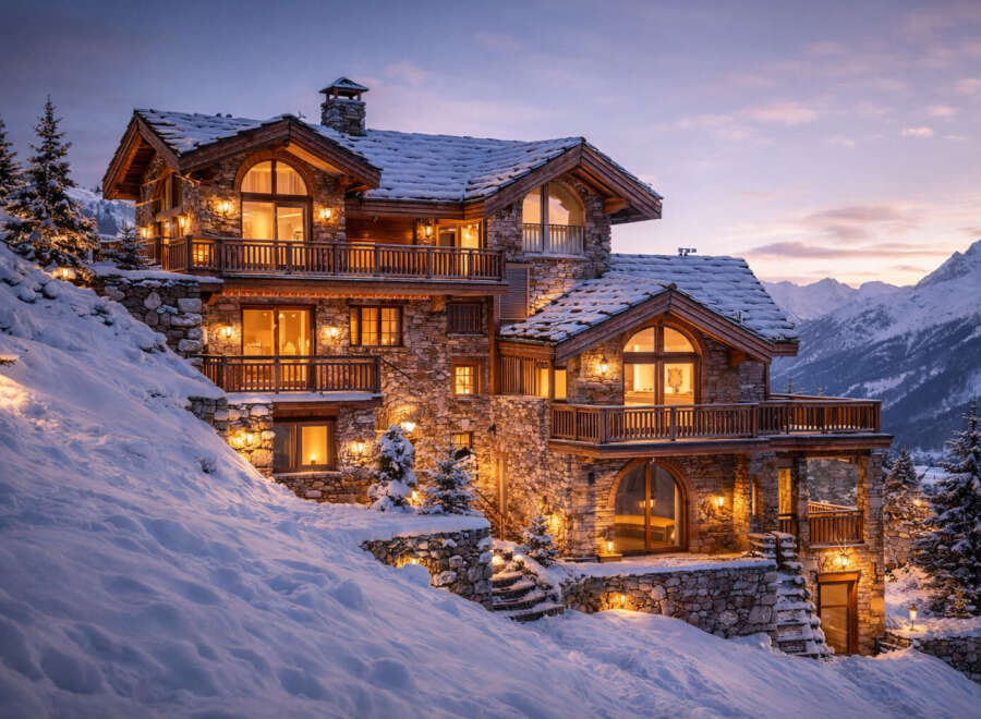 Experience the epitome of luxury living in this stunning mountain chalet.