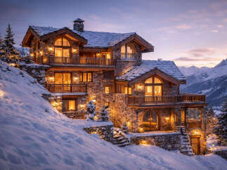 Experience the epitome of luxury living in this stunning mountain chalet.