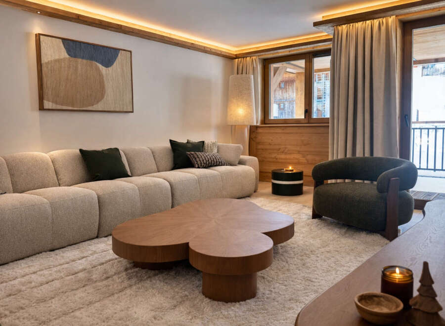 Experience luxury living in this stunning property, featuring a beautifully designed living room.