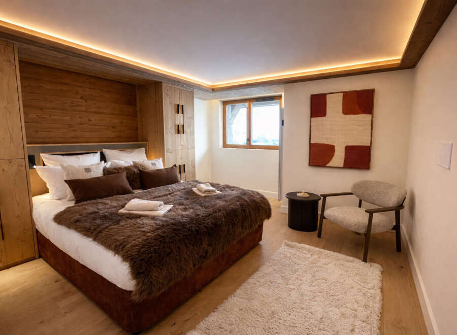 Experience luxury and comfort in this stunning bedroom.