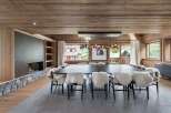 Experience luxury living in this stunning property, featuring a spacious dining area perfect for entertaining.