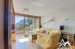 Discover a cozy living space with stunning mountain views.