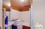 Discover this charming bathroom featuring a unique design and layout.