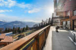 Experience breathtaking mountain views from this luxurious property.