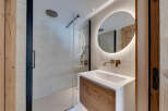 Step into luxury with this stunning bathroom design.