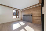 This stunning room features a beautiful combination of natural wood and modern design.