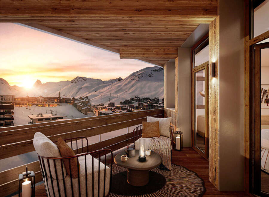 Experience the ultimate in luxury living with this stunning property, boasting breathtaking mountain views from its private balcony.