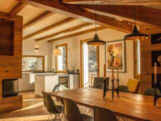 This stunning property boasts a warm and inviting interior, perfect for comfortable living.