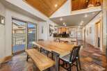 This stunning property boasts a spacious dining area, perfect for hosting gatherings.