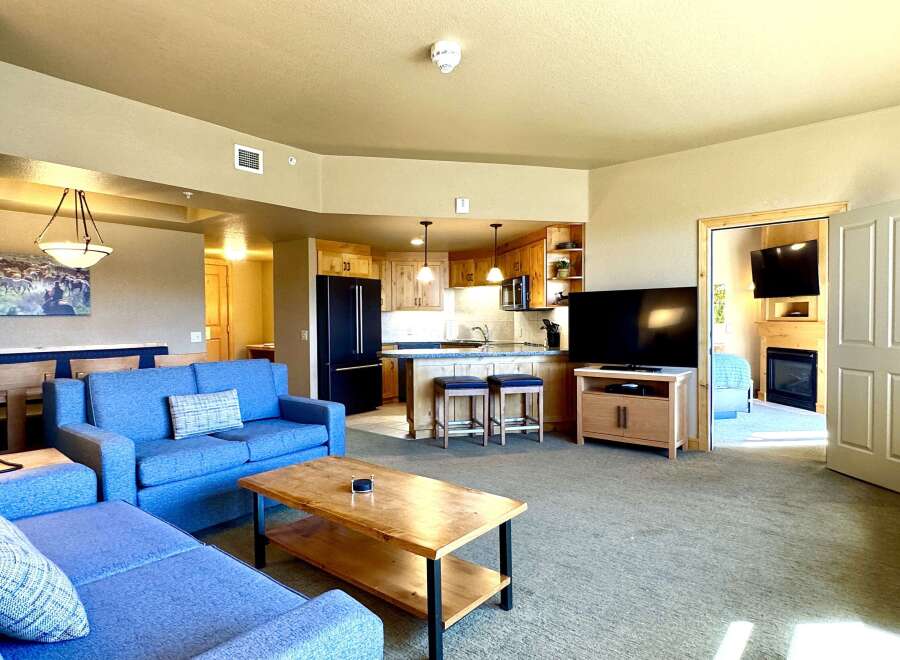 Step into luxury with this stunning property, featuring a spacious living area perfect for relaxation and entertainment.