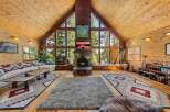 Experience the ultimate in rustic luxury with this stunning cabin retreat.