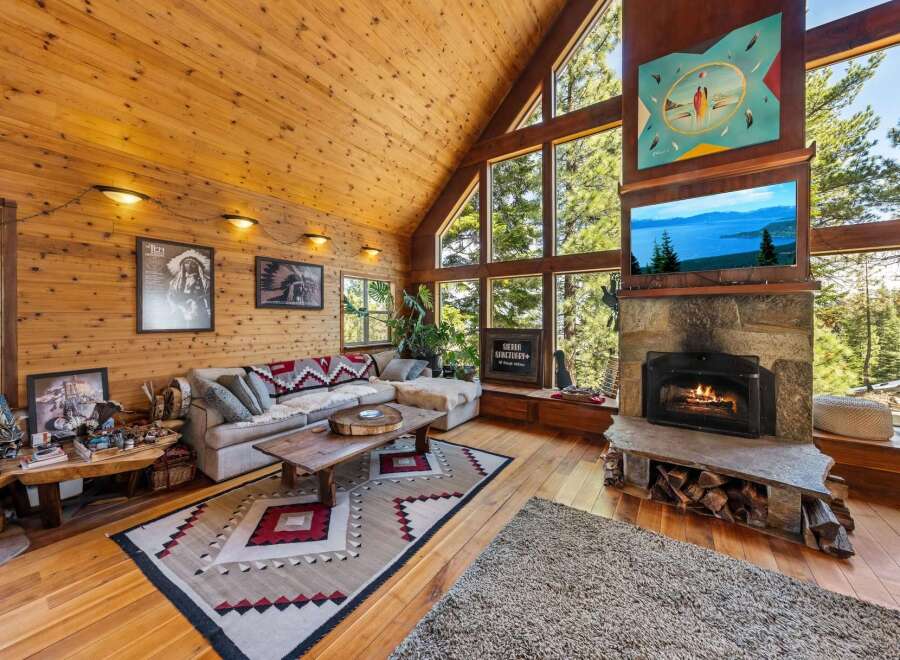 Experience the ultimate in rustic luxury with this stunning cabin retreat.