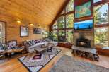 Experience the ultimate in rustic luxury with this stunning cabin retreat.
