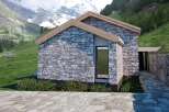 Discover the charm of this stunning stone-clad property nestled in a picturesque mountain setting.