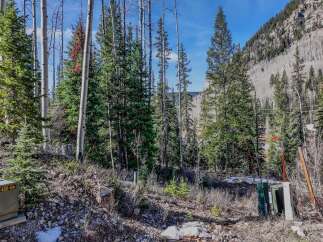 Explore the beauty of nature with this stunning property surrounded by lush trees and a breathtaking mountain backdrop.