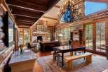 Step into rustic elegance with this stunning log cabin home.