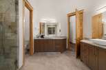 Step into luxury with this stunning bathroom featuring a modern design and high-end finishes.