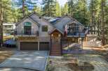 This stunning property boasts a rustic yet modern design, perfect for those seeking a mountain retreat.