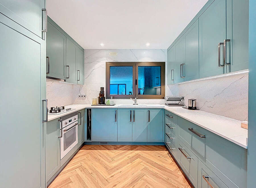 Step into this stunning kitchen, a perfect blend of style and functionality.