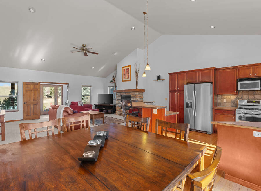 This stunning property boasts a spacious open-concept living area, perfect for entertaining.