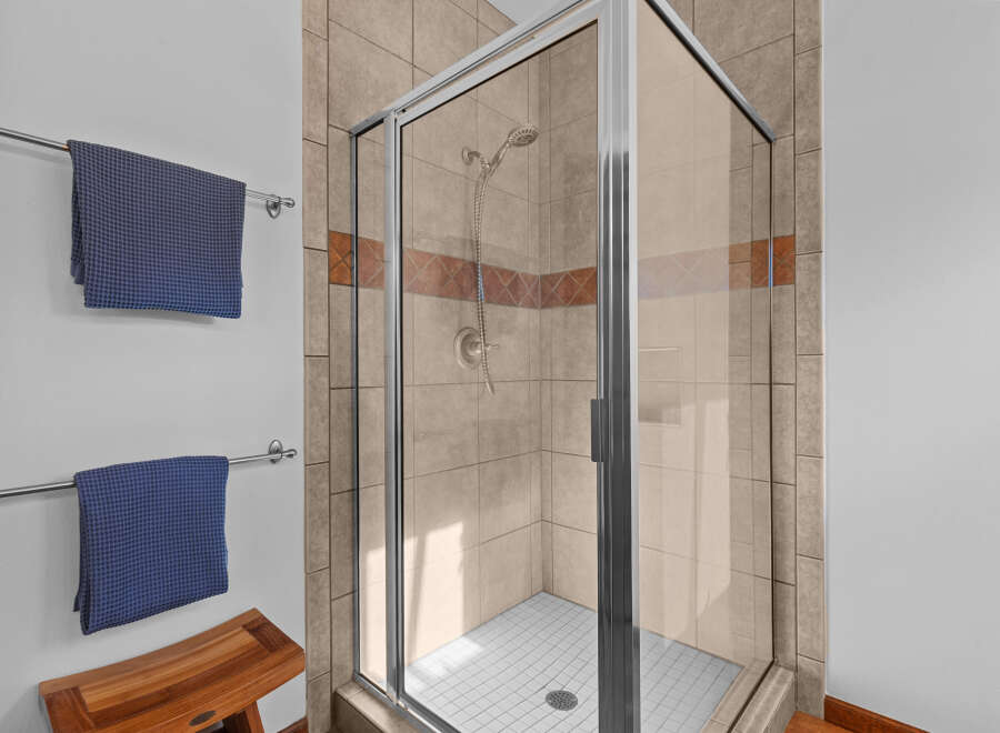 Step into a spa-like oasis with this beautifully designed shower.