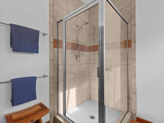 Step into a spa-like oasis with this beautifully designed shower.