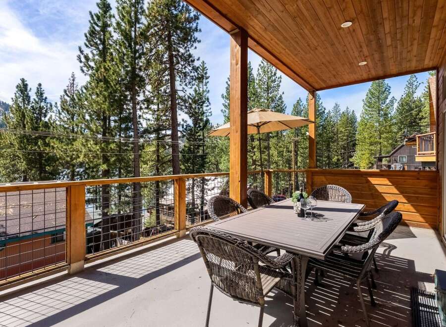 Enjoy breathtaking views from this stunning outdoor deck.