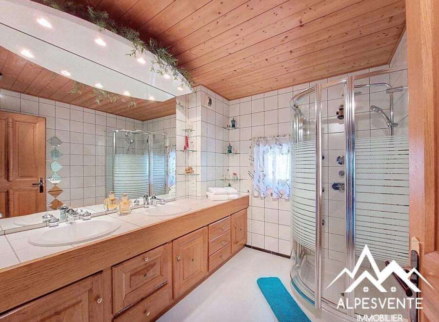 Discover a luxurious bathroom with a spa-like ambiance.