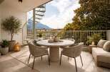 Enjoy breathtaking views from this stunning outdoor space, perfect for relaxation and entertaining.
