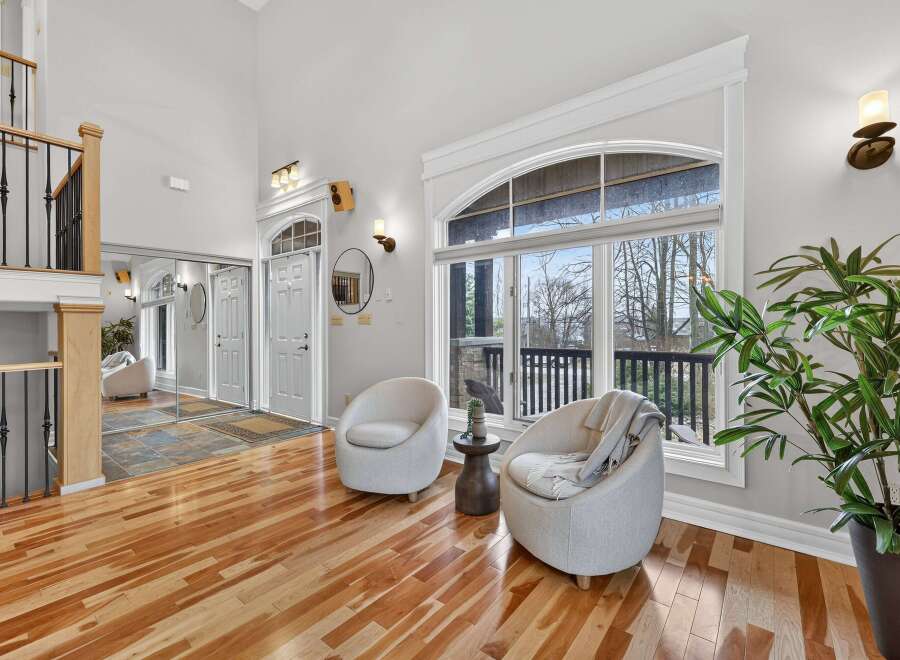 Step into luxury with this stunning property, showcasing a bright and airy living space.