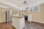 This stunning kitchen boasts modern design and functionality.