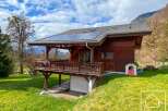 Discover this charming wooden chalet nestled in a picturesque setting, perfect for a serene getaway.