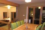 This stunning property boasts a beautifully designed dining area, perfect for hosting gatherings.