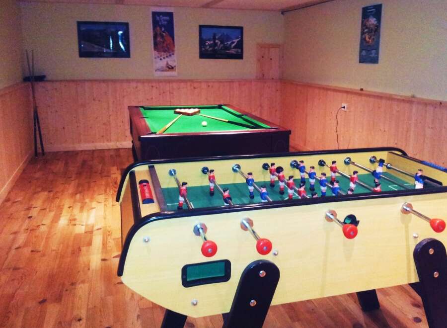 This property boasts a fantastic game room, perfect for entertaining and relaxation.