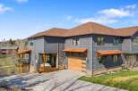 This stunning property boasts a modern design with a beautiful exterior.