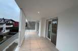 Enjoy breathtaking views from this modern balcony.