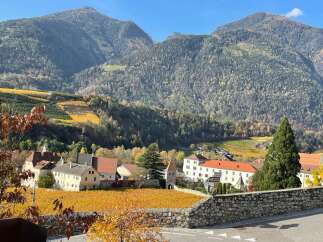 Nestled amidst the stunning backdrop of majestic mountains, this property offers a serene escape.
